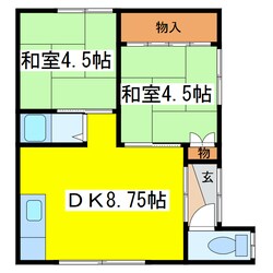 川端マンションの物件間取画像